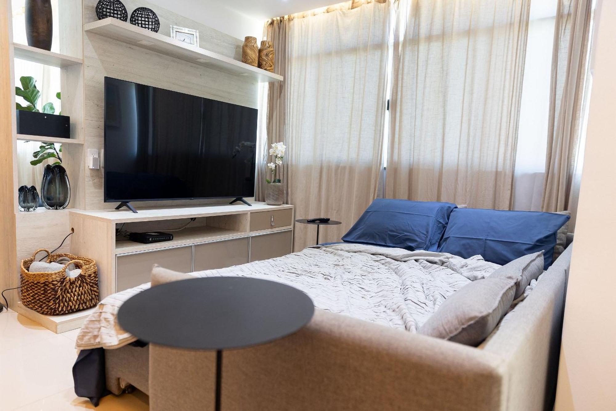 Top! Amplo E Elegante. 3 Quartos Em Copa Para 6 리오데자네이루 외부 사진